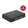 DeLOCK Conmutador Bidireccional DisplayPort 2 a 1 4K 60 Hz