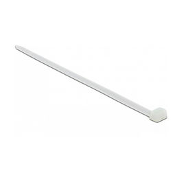 DeLOCK Brida de Nylon Blanca 19645, 800 x 8.8 mm, Resistente V2, Pack de 10 Unidades para Organización de Cables