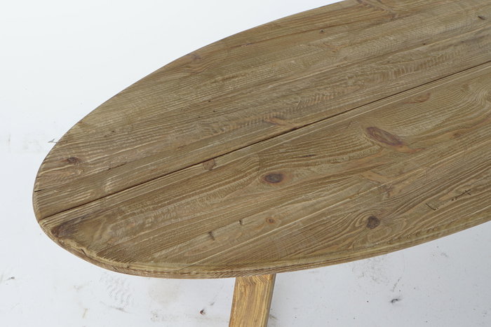 DKD Home Decor Mesa de Centro de Madera Reciclada 140x60x35 Marrón Natural