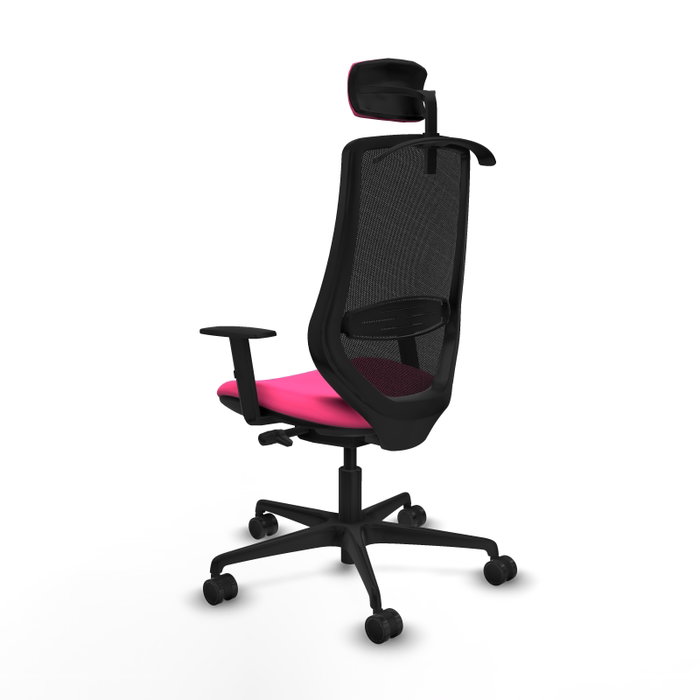 PIQUERAS Y CRESPO Silla de oficina Mardos Rosa y Negro