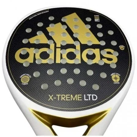 Adidas XTREME WH GD Pala de Pádel X-Treme LTD Avanzada Control Precisión Potencia Blanca Oro Goma EVA Soft