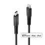 Lindy Cable de Carga y Sincronización USB Tipo C a Lightning Reforzado 0,5 m Negro