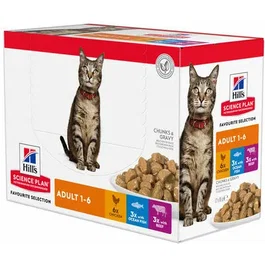 Hill's Science Plan Feline Adult Light Pollo y Pescado Azul 12x85g
