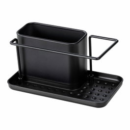 Wenko Organizador de fregadero Orio negro mate
