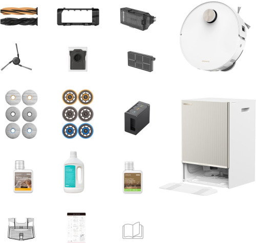 Dreame Robot Aspirador Matrix 10 Ultra White 010204AB000840 | Aspirador Robot con Fregado, Potencia 30.000 Pa, Autolimpieza 100°C, Blanco