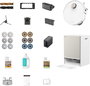 Dreame Robot Aspirador Matrix 10 Ultra White 010204AB000840 | Aspirador Robot con Fregado, Potencia 30.000 Pa, Autolimpieza 100°C, Blanco