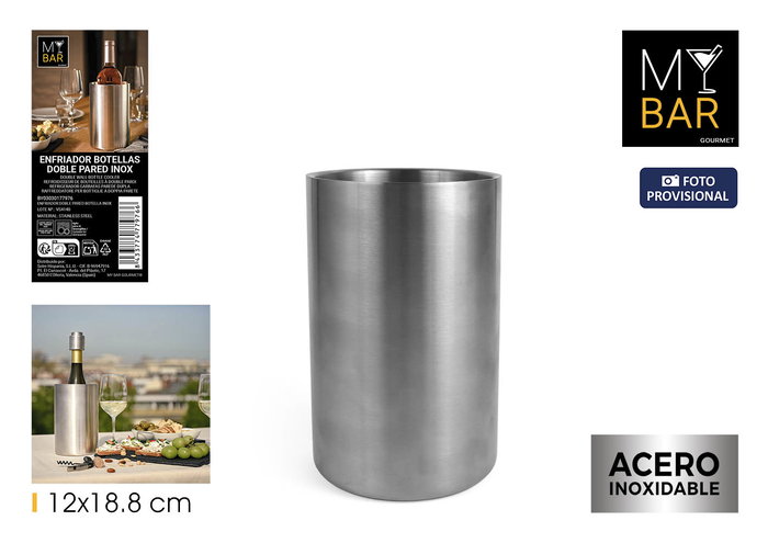 My Bar Enfriador Botella Inox 12x18.8cm (6 Unidades) My Bar Enfriador Botella Inox 12x18.8cm (6 Unidades)
