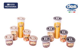 Beclassic Tarro Hermético 0,85L 10,8 x 13,6 cm (12 Unidades)