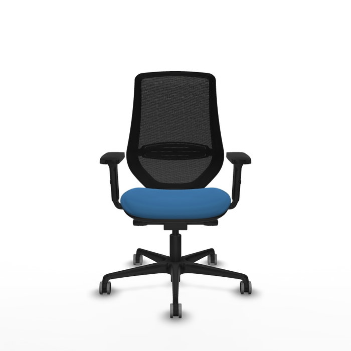 PIQUERAS Y CRESPO Silla de oficina Mardos Azul claro y Negro