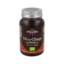 Hifas da Terra Mico Chaga + Vitamina C 70 Cápsulas con Extracto Ecológico de Chaga y Acerola, Apto Veganos, Celíacos