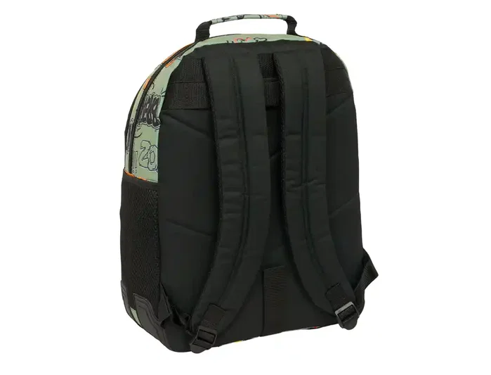Safta Mochila doble con cantoneras adaptable a carro graffiti 420x320x150 mm