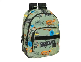 Safta Mochila doble con cantoneras adaptable a carro graffiti 420x320x150 mm