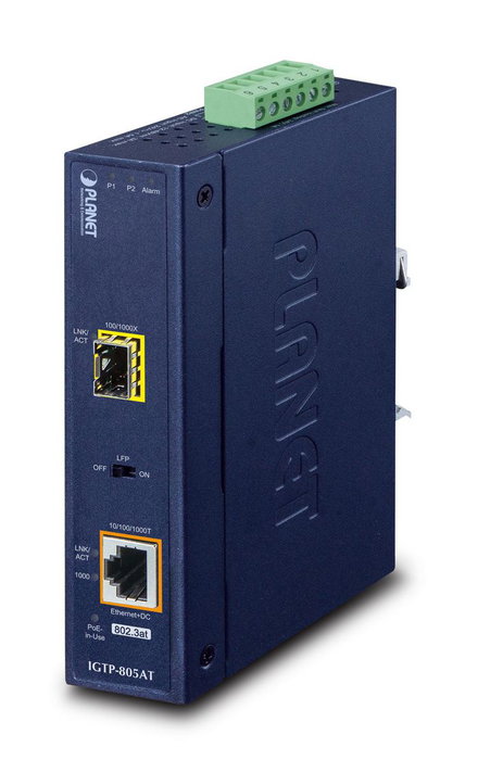 Planet IGTP-805AT Convertidor de medios industrial mini-GBIC SFP