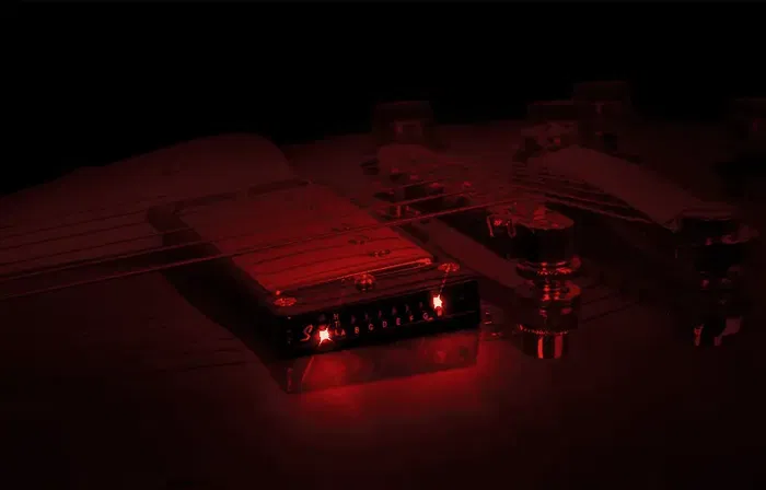 SHADOW Sh Hb-T-Ft-B Humbucker Afinador para Guitarras Flat Top - Negro