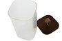 DKD Home Decor Bote de Cristal y Acacia 1,4L Transparente
