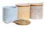 DKD Home Decor Azucarero Dolomita y Bambú Bandana Pastel Surtido de 3 Colores (Pack de 6) extra_attributes.surtido: 3