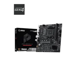 MSI PRO B550M-B Placa Base AMD AM4 B550 2xDDR4 64GB HDMI+DP GBLAN 4SATA3 2M.2 7USB3.2 MATX