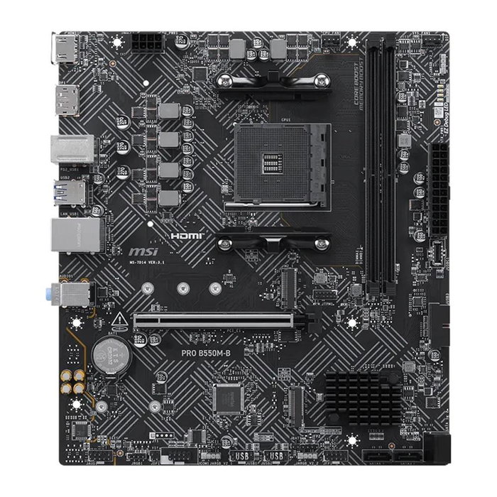 MSI PRO B550M-B mATX AM4 DDR4 MSI PRO B550M-B mATX AM4 DDR4