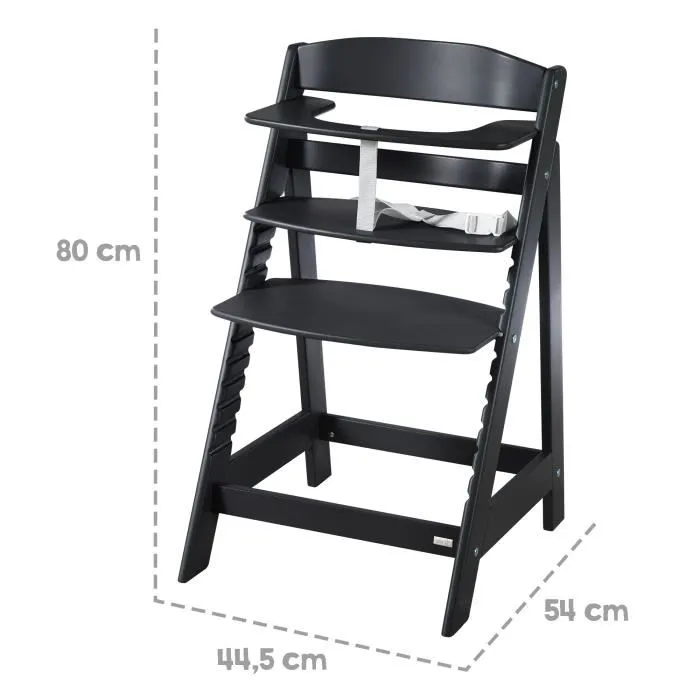 Roba Trona convertible SIT UP FLEX desde 6 meses hasta 70 kg Negra