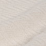 Ixia Plaid Espiga Crema Algodón Decoración 180 x 260 cm