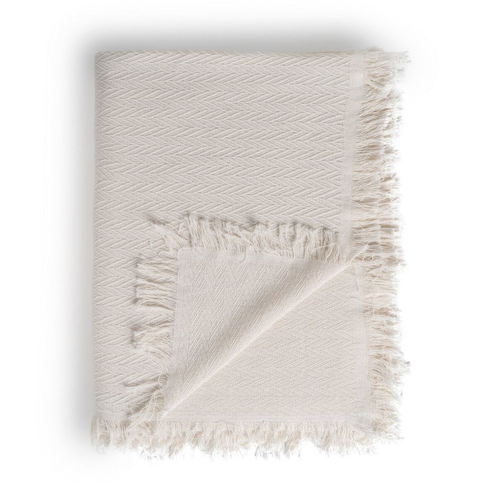 Ixia Plaid Espiga Crema Algodón Decoración 180 x 260 cm Ixia Plaid Espiga Crema Algodón Decoración 180 x 260 cm