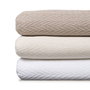 Ixia Plaid Espiga Crema Algodón Decoración 180 x 260 cm