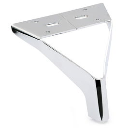 Q&Q Pata Metálica Vania H120 Cromo Mueble Sofá Metal 120mm