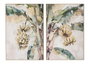 DKD Home Decor Cuadro Lienzo Palmera Bananera 2 Unidades