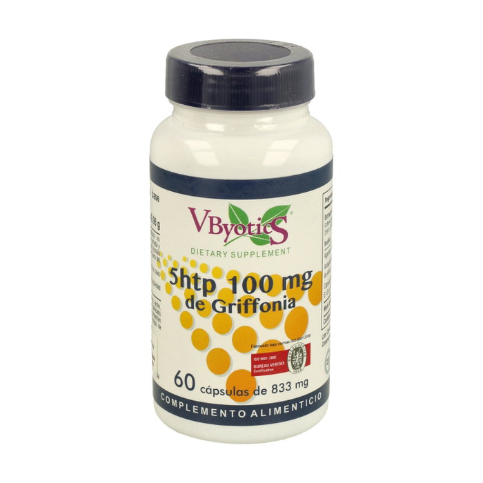 Vbyotics Griffonia 20% 5-HTP 100 mg, 60 cápsulas - Complemento alimenticio
