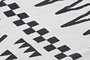 DKD Home Decor Alfombra Boho Blanco Negro 180 x 0.7 x 120 cm Algodón