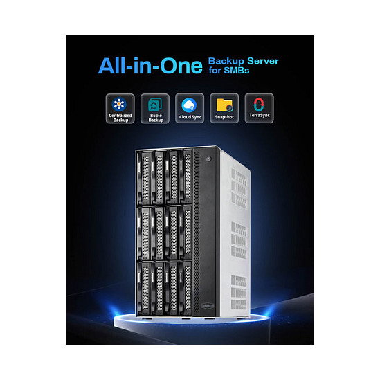 TerraMaster T12-500 Pro NAS con Intel Core i7 y 16GB DDR5
