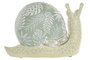 DKD Home Decor Figura de Caracol en Resina Verde
