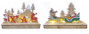 DKD Home Decor Decoración Luminosa LED MDF 22,5x5x17 Surtido de 2