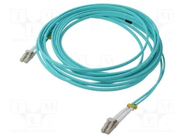 GEMBIRD Cable de conexión de fibra óptica OM4 LC/UPC duplex 5m