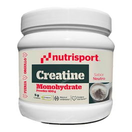 NUTRISPORT Creatina Polvo 400 Gr - Incremento de rendimiento y potencia muscular