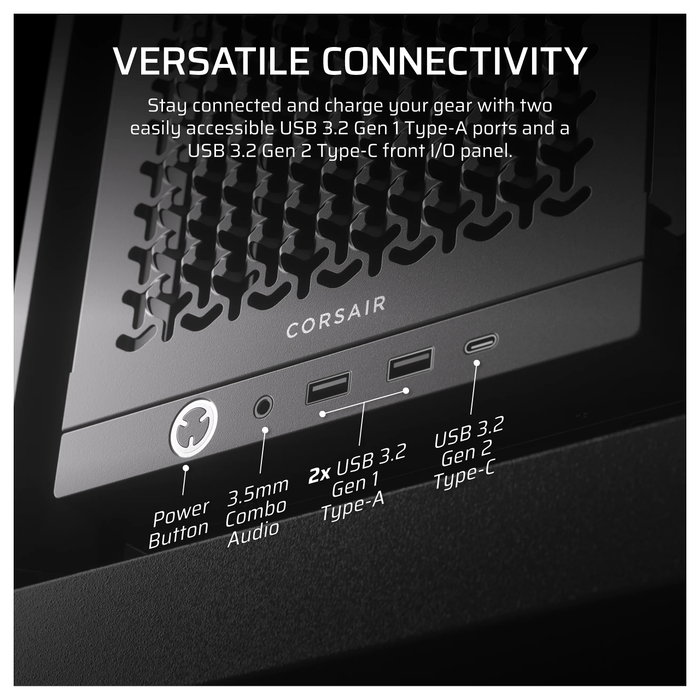 Corsair 4000D Frame Negro Torre Media PC Case (CC-9011290-WW)
