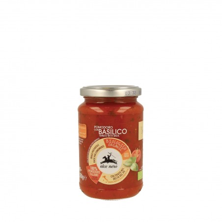 ALCE NERO Salsa de Tomate con Albahaca BIO 350 gr ALCE NERO Salsa de Tomate con Albahaca BIO 350 gr