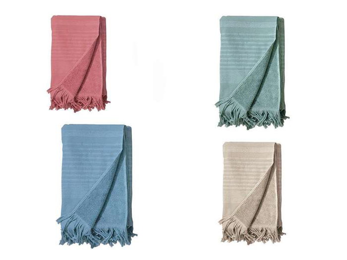 Secaneta Pareo Tintado Flecos Asha Rouge 100x150 cm