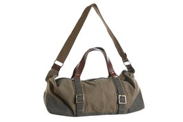 DKD Home Decor Bolsa Canvas y Cuero NOAH Beige 53x22x23 cm