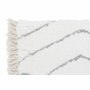 DKD Home Decor Alfombra de Poliéster con Diseño de Rombos, 120x180x3 cm, Blanco y Gris