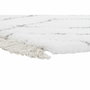 DKD Home Decor Alfombra de Poliéster con Diseño de Rombos, 120x180x3 cm, Blanco y Gris