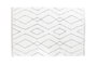 DKD Home Decor Alfombra de Poliéster con Diseño de Rombos, 120x180x3 cm, Blanco y Gris