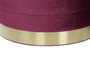 DKD Home Decor Set de 3 Reposapiés Multicolor en Terciopelo