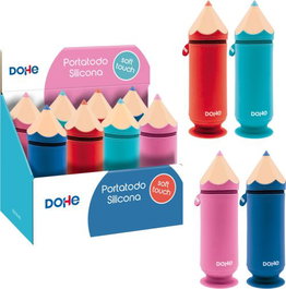 DOHE EXP 8 Portatodos Silicona Lápiz Colores Surtidos