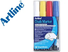 Artline EPW-4-ST Rotulador para Pizarra Bolsa de 4 Unidades Colores Surtidos Trazo 2 mm