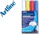 Artline EPW-4-ST Rotulador para Pizarra Bolsa de 4 Unidades Colores Surtidos Trazo 2 mm