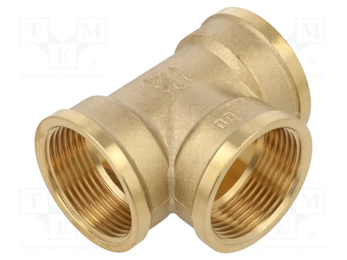 GEBO Conector en T hembra-hembra-hembra G 1 1/4 de latón BR