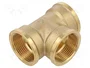 GEBO Conector en T hembra-hembra-hembra G 1 1/4 de latón BR
