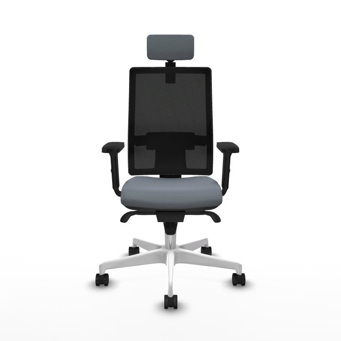 PIQUERAS Y CRESPO Silla de oficina Horna Gris y Negro con mecanismo Sincro PIQUERAS Y CRESPO Silla de oficina Horna Gris y Negro con mecanismo Sincro