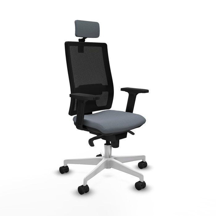 PIQUERAS Y CRESPO Silla de oficina Horna Gris y Negro con mecanismo Sincro PIQUERAS Y CRESPO Silla de oficina Horna Gris y Negro con mecanismo Sincro